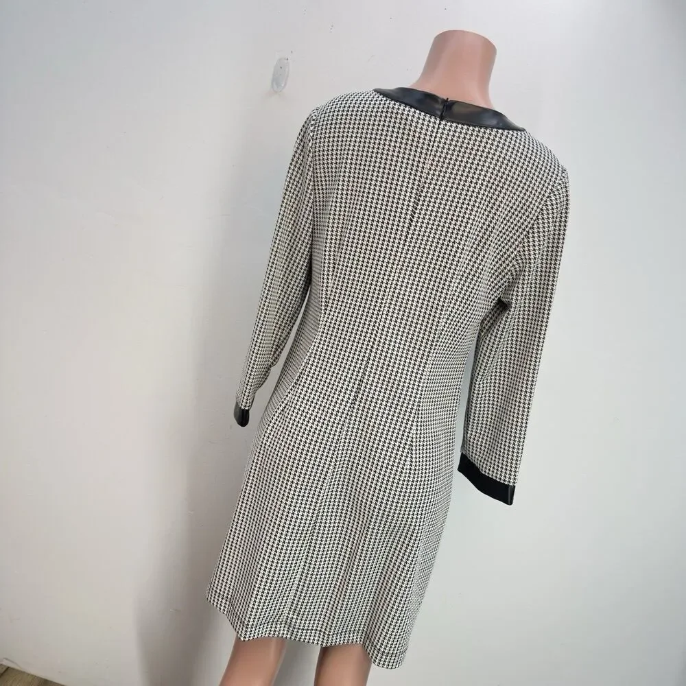 Maison Tara Women Long Sleeve Size Dress Black Size 14 Black Midi - Picture 3 of 15